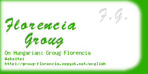 florencia groug business card